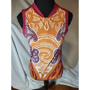 YMX Yellowman Jersey Womens Small Pink Cycling Sleeveless Tank Top